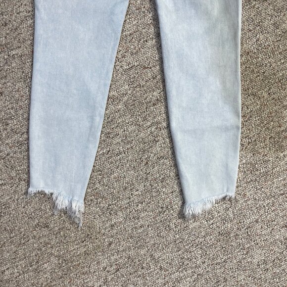 Kancan Jeans Estilo Skinny Light Wash Size 29 Raw Hem Stretch High Rise - Picture 3 of 5